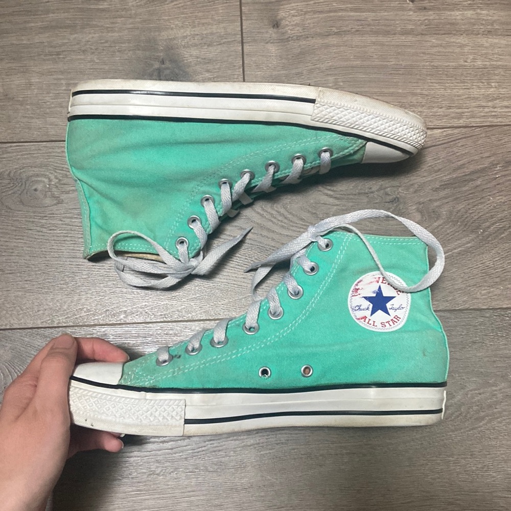 Green High Top Converse